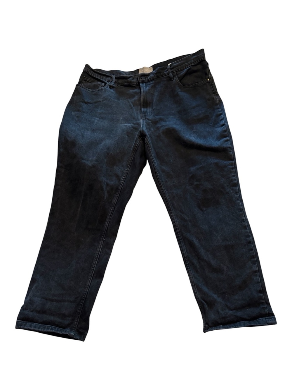 Everlane Black Organic Cotton Denim Original High Rise Cheeky Crop Jeans Size 33